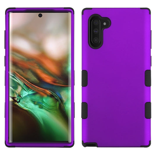 For Samsung Galaxy S10 5G (6.7") Hybrid Three Layer Hard PC Shockproof Heavy Duty TPU Rubber Anti-Drop Purple Phone Case Cover