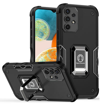 For Samsung Galaxy A23 5G Hybrid Cases with Magnetic Ring Holder Stand Kickstand Heavy Duty Rugged Silicone Shockproof  Phone Case Cover