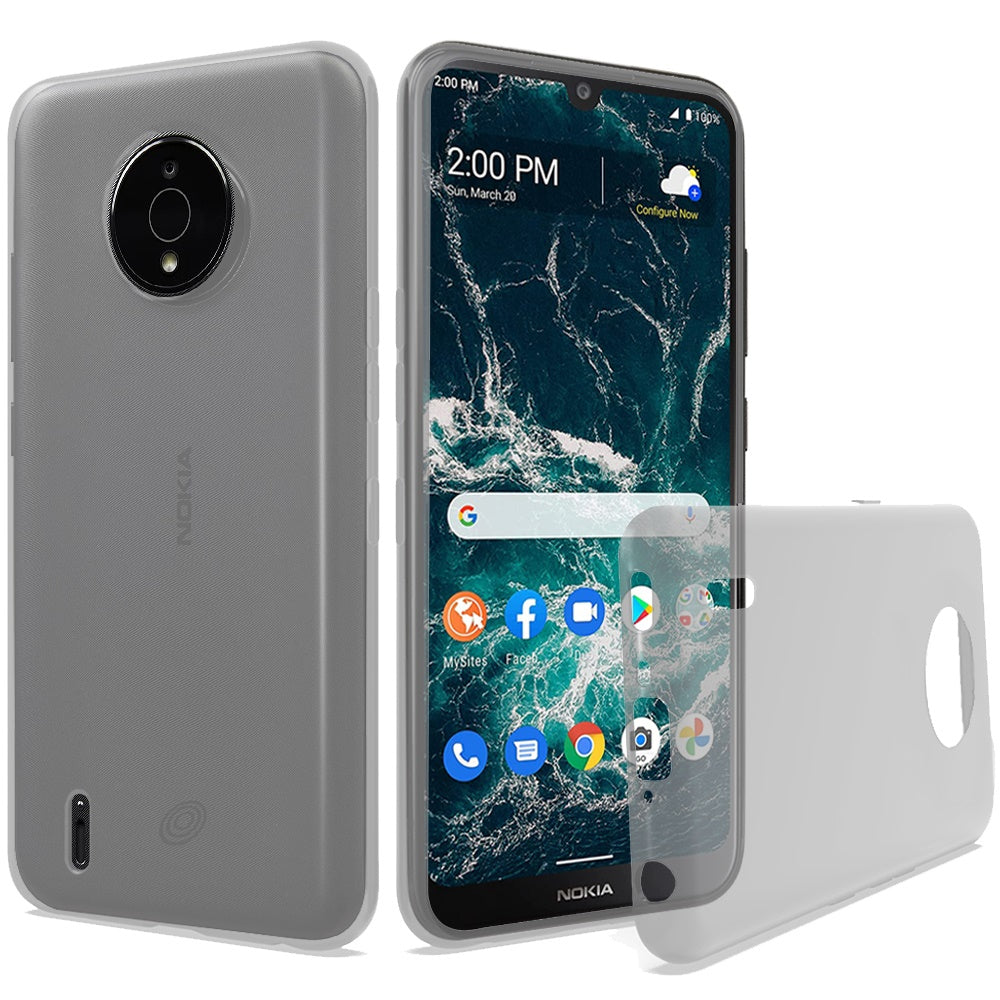 For Nokia C200 Premium Cases Hybrid Soft Silicone Gummy TPU Gel Candy Skin Flexible Skinny Slim Thin Protector  Phone Case Cover
