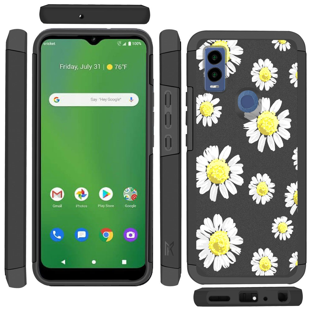 For Cricket Innovate E 5G (E Version 2022) Graphic Design Pattern Hard PC TPU Tough Hybrid Shockproof Frame  Phone Case Cover