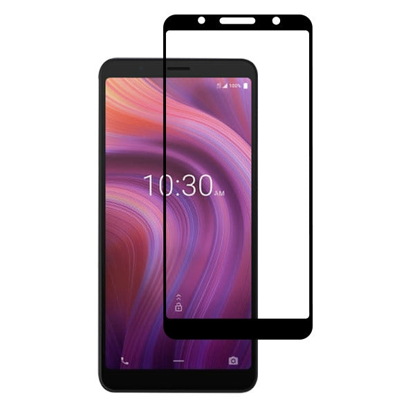 For Alcatel 3V 5032w (2019) Full Coverage Tempered Glass Screen Protector Full Screen 3D Curved Cover Clear / Black Screen Protector
