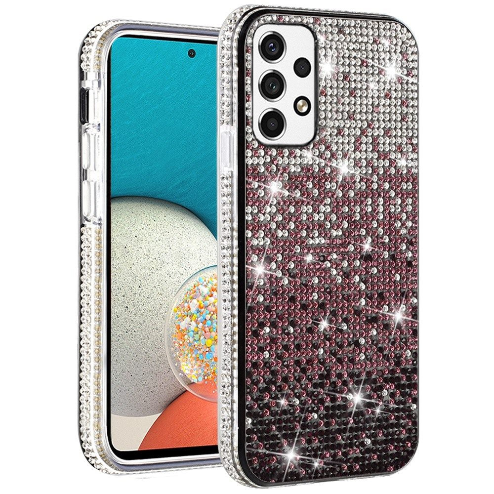 For Samsung Galaxy A53 5G Glitter Bling Ultra Thin Hybrid Sparkle Diamond Rhinestone Shiny Full Cover Crystal Stones Back  Phone Case Cover