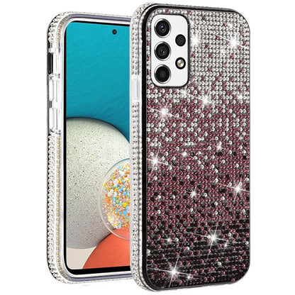 For Samsung Galaxy A53 5G Glitter Bling Ultra Thin Hybrid Sparkle Diamond Rhinestone Shiny Full Cover Crystal Stones Back  Phone Case Cover