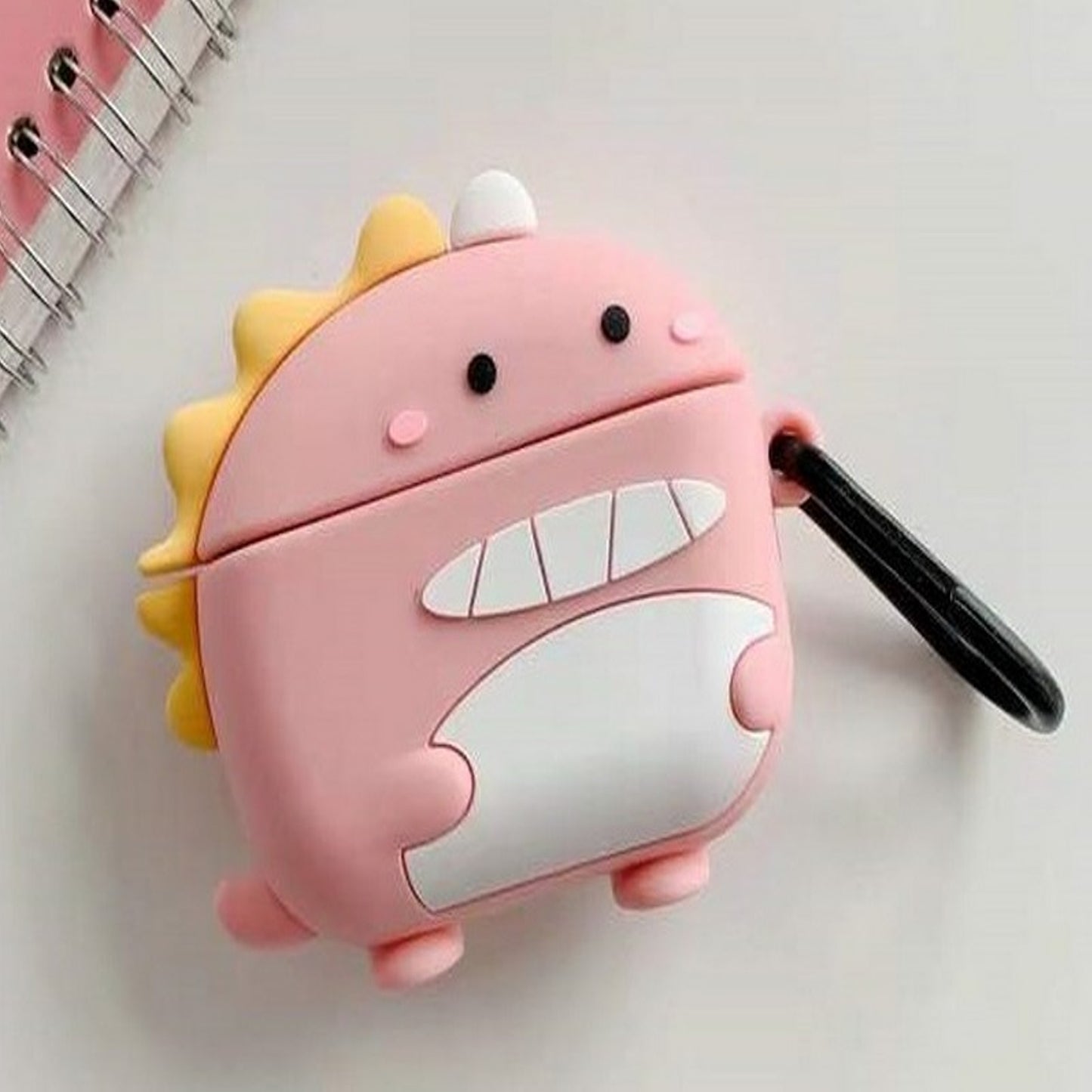 For Apple AirPods 3 (2021) Hybrid Cute 3D Fun Design Silicone Skin Cartoon Animal with Keychain Holder Rubber TPU Soft  Phone Case Cover