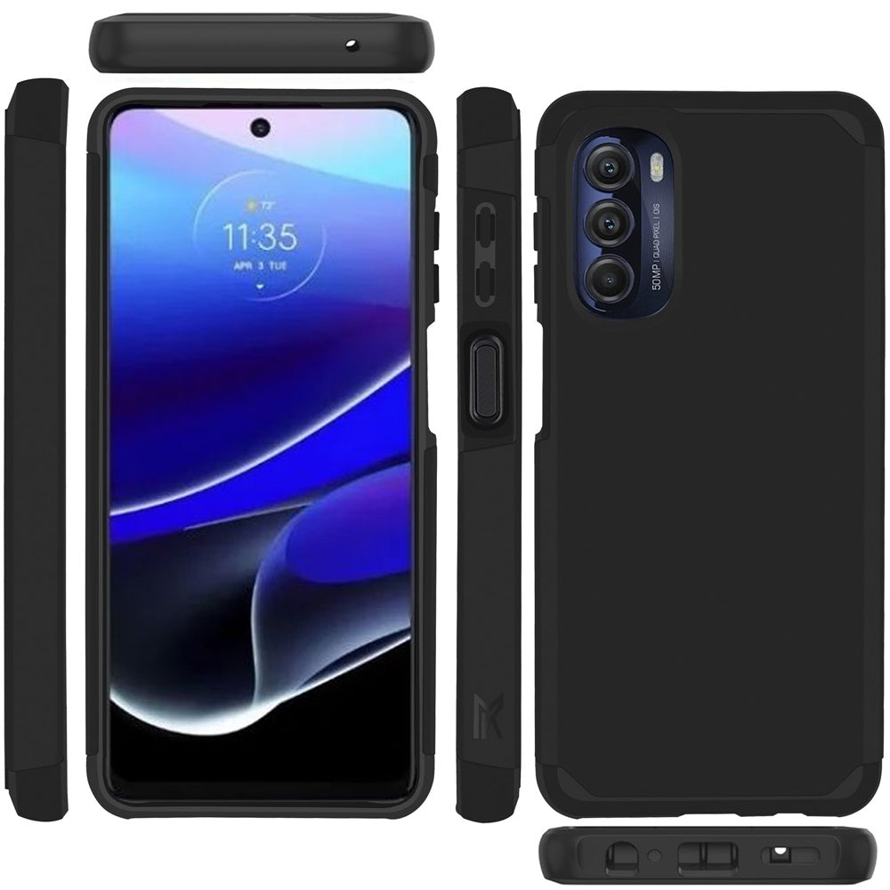 For Motorola Moto G Stylus 5G 2022 Ultra Slim Protection Shock Absorption Hybrid Dual Layer Hard PC + TPU Rubber Armor  Phone Case Cover