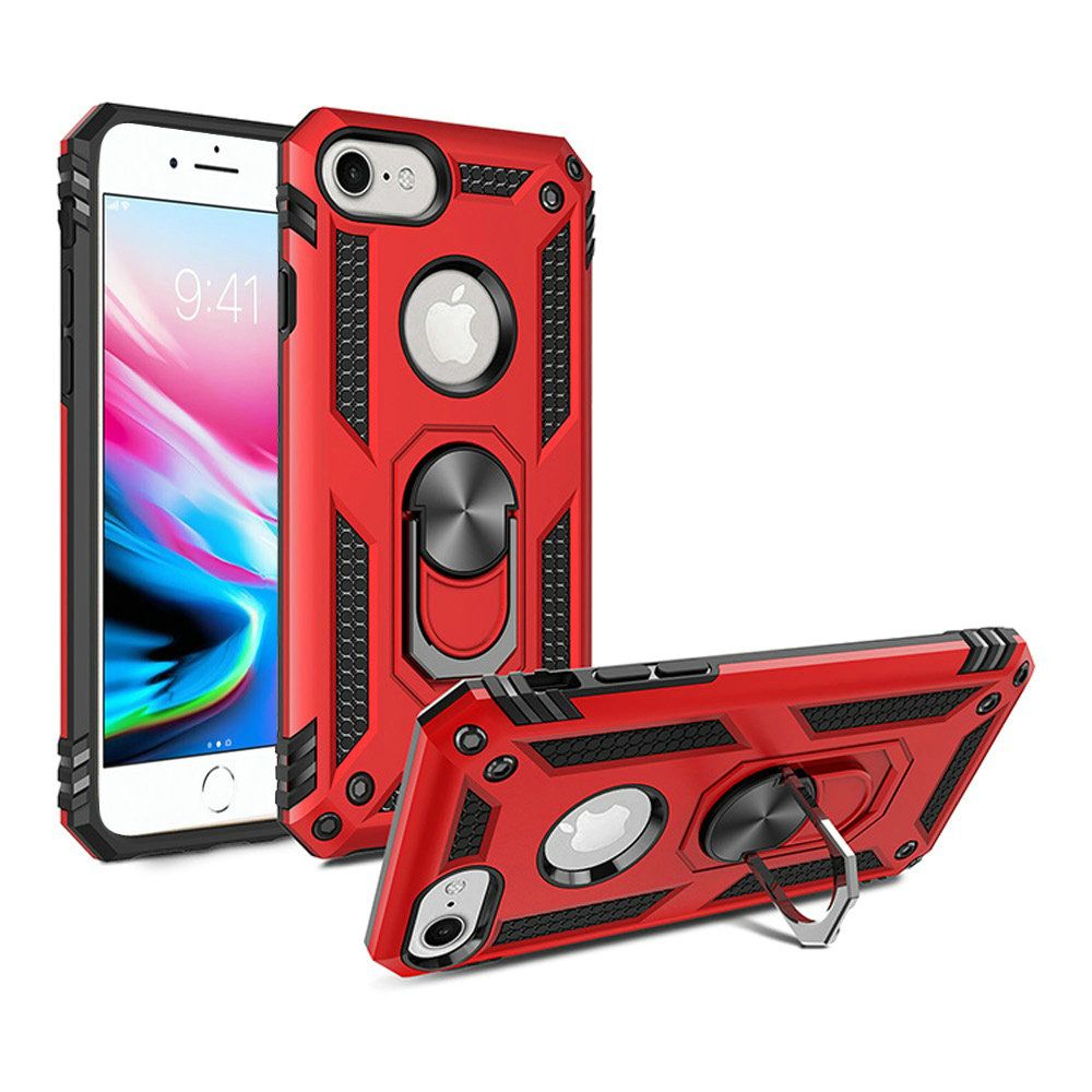 For Apple iPhone SE 3 (2022) SE/8/7 Hybrid Armor Durable Dual Layer with 360 Degree Rotatable Ring Stand Holder Kickstand  Phone Case Cover