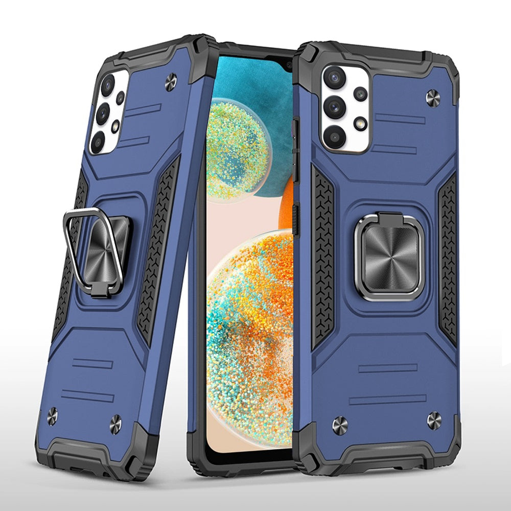 For Samsung Galaxy A23 5G Armor Hybrid with Ring Holder Kickstand Shockproof Heavy-Duty Durable Rugged Dual Layer  Phone Case Cover