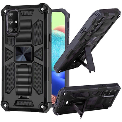 For Samsung Galaxy A71 5G Heavy Duty Hybrid Shockproof [Military Grade] Rugged Protective with Kickstand Fit Magnetic Car Mount  Phone Case Cover