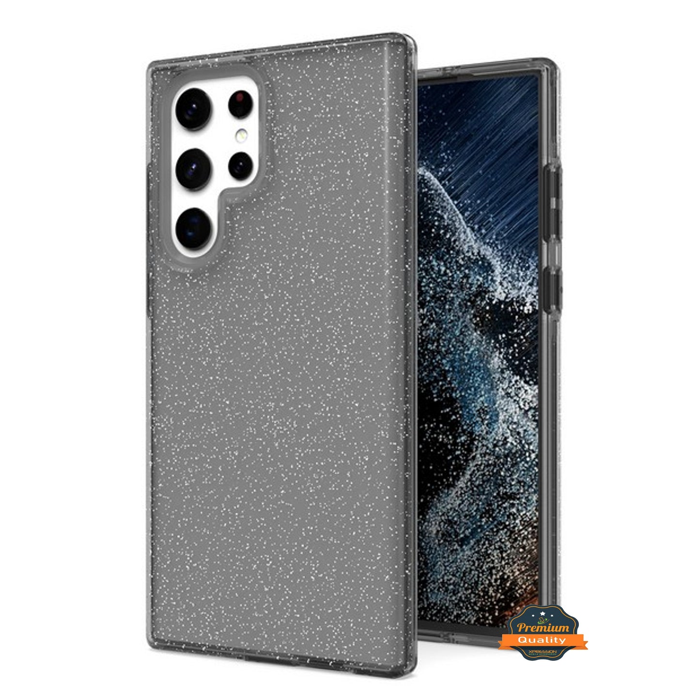 For Samsung Galaxy S22 Ultra Glitter Sparkle Bling Shiny Thin Ultra Slim Hybrid Shockproof Rubber Silicone Soft TPU Gel Protective  Phone Case Cover