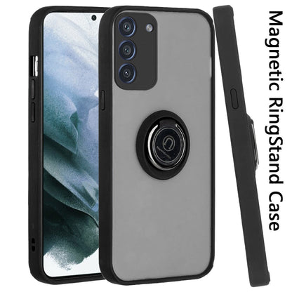 For Samsung Galaxy S22 /Plus Ultra Hybrid Protective Shockproof with 360° Rotation Ring Magnetic Metal Stand & Covered Camera  Phone Case Cover