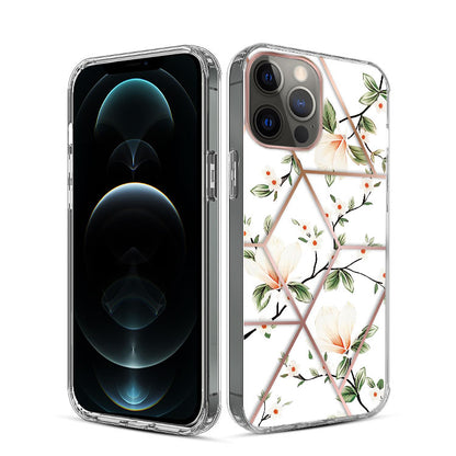 For Samsung Galaxy A23 5G Fashion Art Floral IMD Design Beautiful Flower Pattern Hybrid Protective Hard Rubber TPU White Flower Phone Case Cover