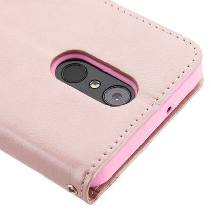 For LG Stylo 4 / Stylo 4 Plus PU Leather Wallet with Credit Card Holder Storage Folio Flip Pouch Stand Rose Gold Phone Case Cover