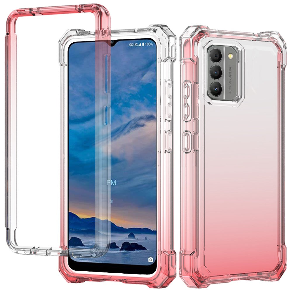 For Nokia G400 5G Clear Gradient Hybrid Thick Guard Shockproof Dual Layer Hard PC + TPU Bumper Frame Armor  Phone Case Cover