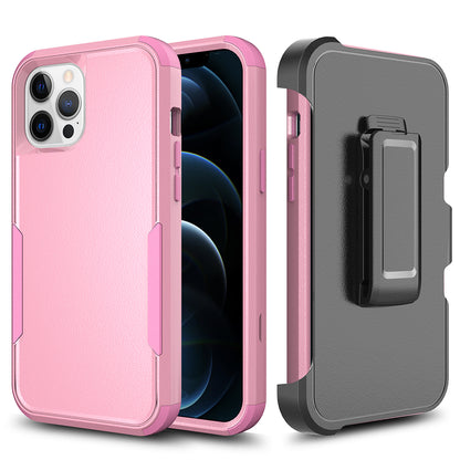 For Apple iPhone 13 / Pro Max Heavy Duty Cases with Rotatable Holster Kickstand Belt Clip Combo Hard PC + TPU Rugged Hybrid Bumper  Phone Case Cover