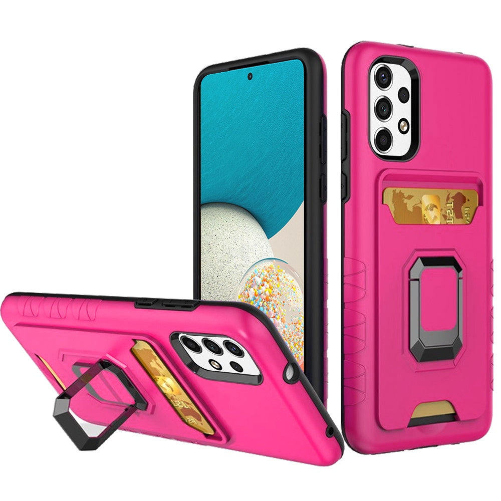For Samsung Galaxy A53 5G Wallet Case Designed with Credit Card Holder & Stand Kickstand Ring Heavy Duty Hybrid Armor  Phone Case Cover