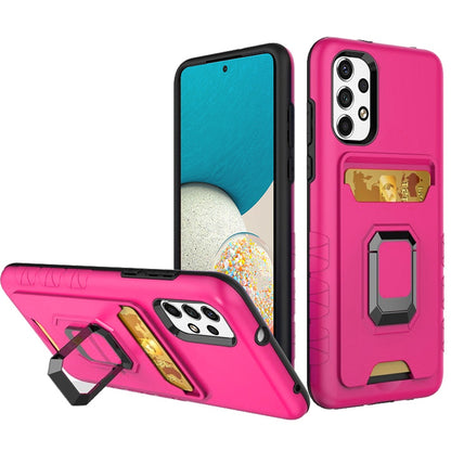 For Samsung Galaxy A53 5G Wallet Case Designed with Credit Card Holder & Stand Kickstand Ring Heavy Duty Hybrid Armor  Phone Case Cover