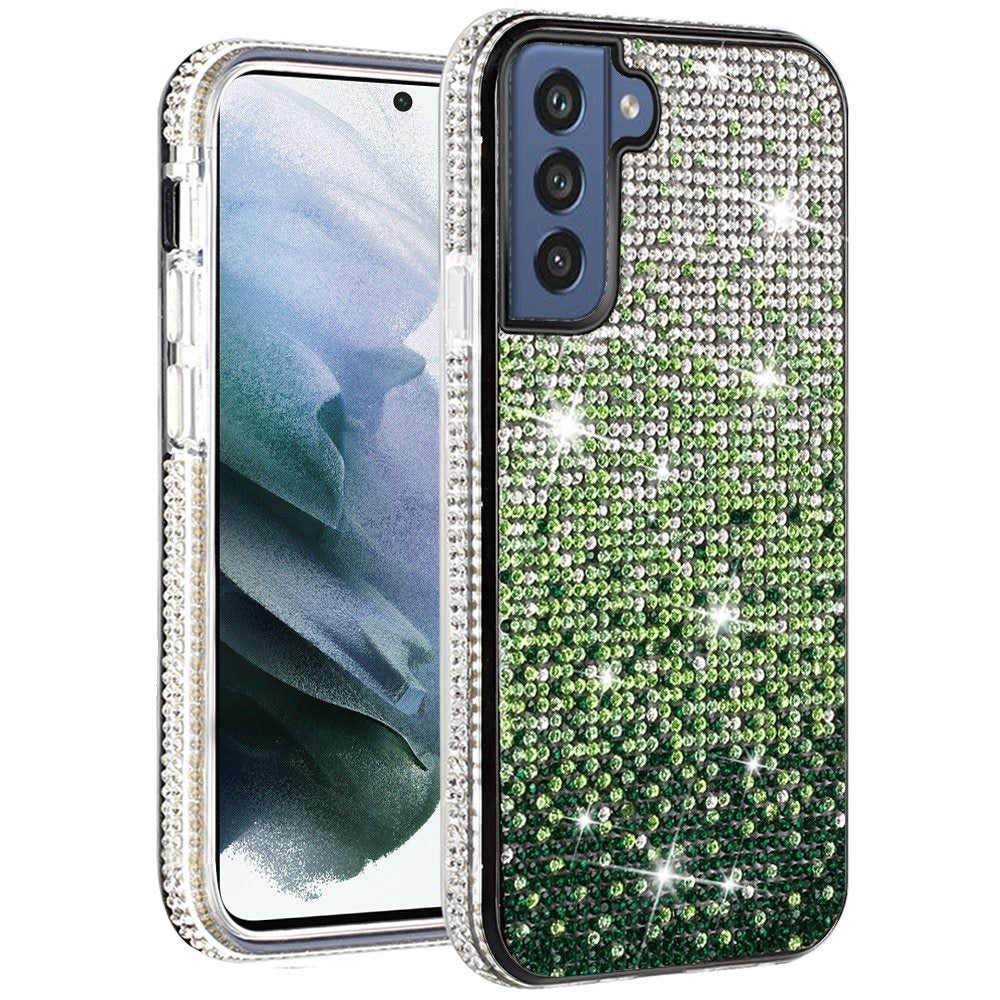 For Samsung Galaxy S22 /Plus Ultra Glitter Bling Thin TPU Sparkle Diamonds Rhinestone Shiny Full Cover Fashion Crystal Stones Back  Phone Case Cover